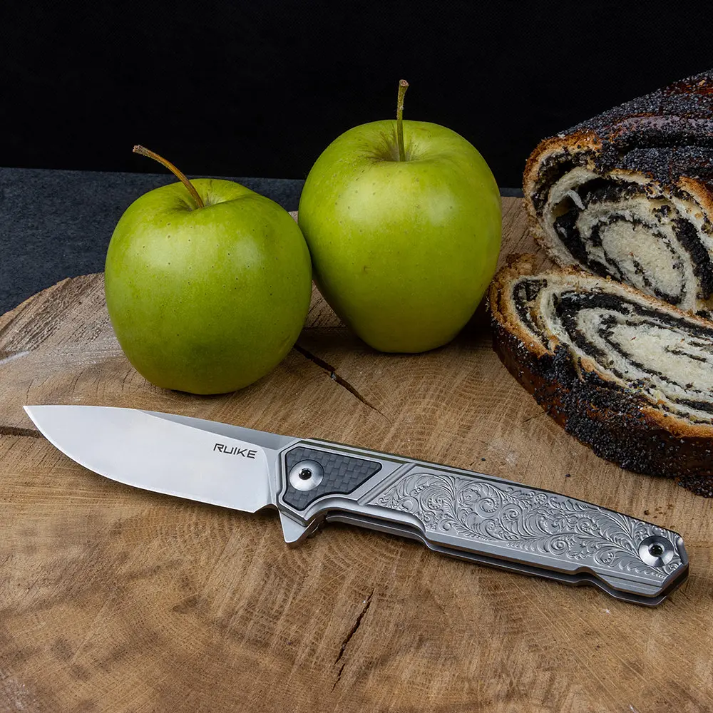 Ніж складаний туристичний Ruike P875-SZ, (8.9 см) 14C28N/steel 420 сірий - фото 3