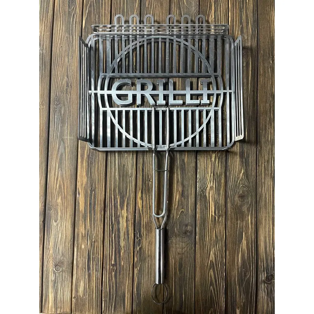 Решітка-гриль Grilli для барбекю з харчової нержавіючої сталі 1.5 мм 42x32 см (777767) - фото 7