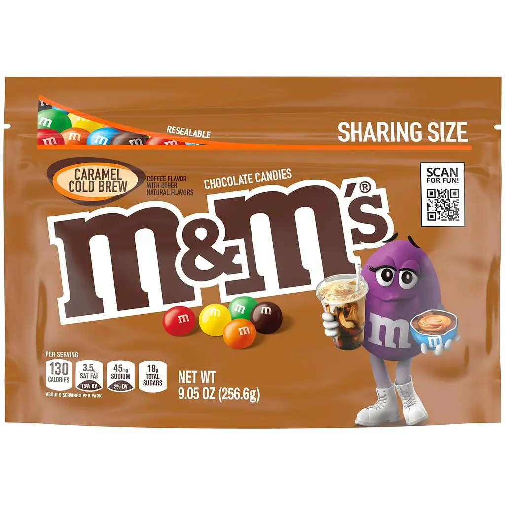 Драже M&M`s Caramel Cold Brew Chocolate Candy 256,6 g