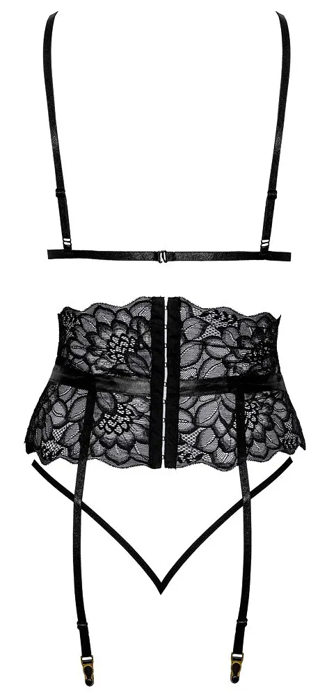 Комплект Kissable Suspender Set L/XL черный - фото 4