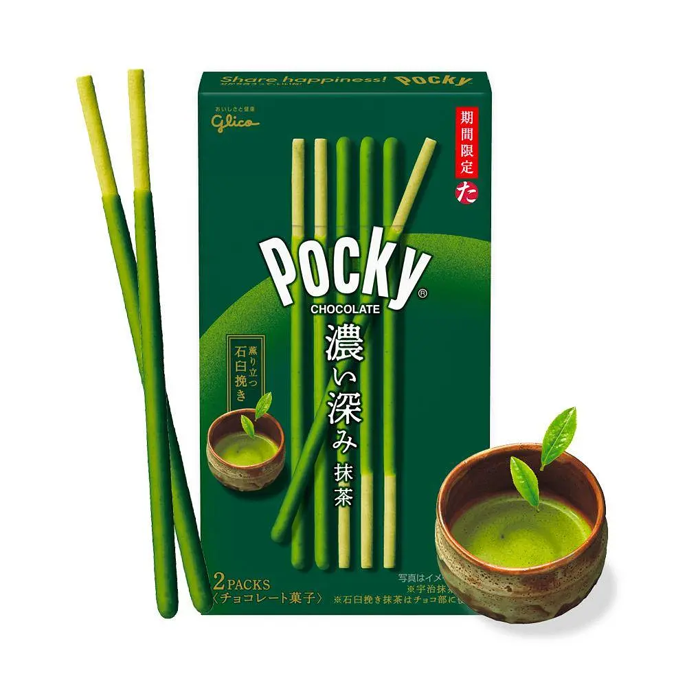 Японські палички Glico Pocky Класична Матча 2шт 61.6г - фото 2