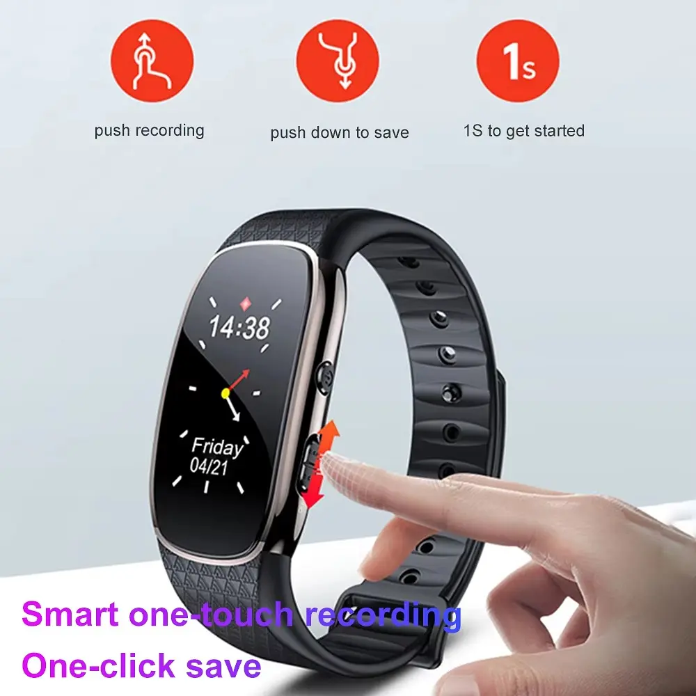 Годинник з диктофоном з активацією запису голосом та MP3 плеєром Nectronix R48, 8 Гб пам'яті (101119-8) - фото 6