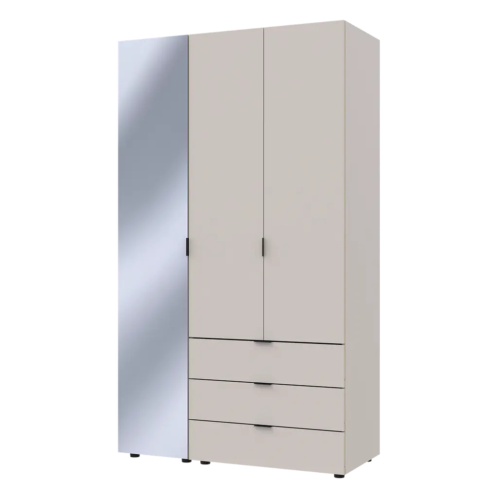 Шафа для одягу Doros Гелар Кашемір 2ДСП/Дзеркало 116.5х49.5х203.4 (80737655) - фото 3