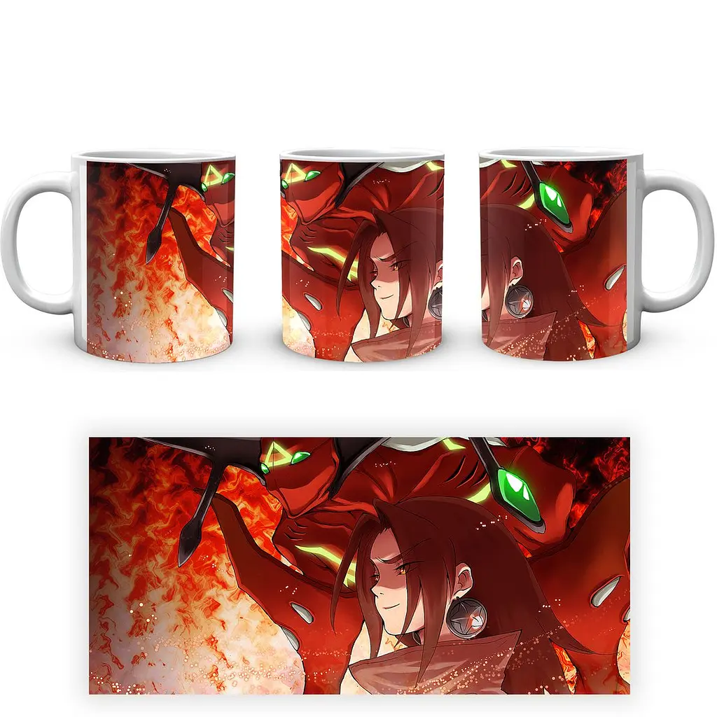 Кухоль GeekLand Shaman King Шаман Кінг Йо SK 02.007 330 мл білий - фото 4