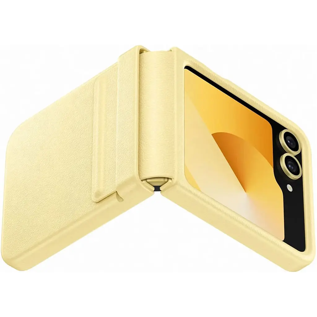 Чохол Epik Leather Case для Samsung Galaxy Flip6 Yellow AAA [113353] - фото 3