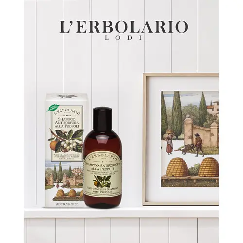Шампунь для волосся від лупи на основі Прополісу L'ERBOLARIO 200 мл - фото 2