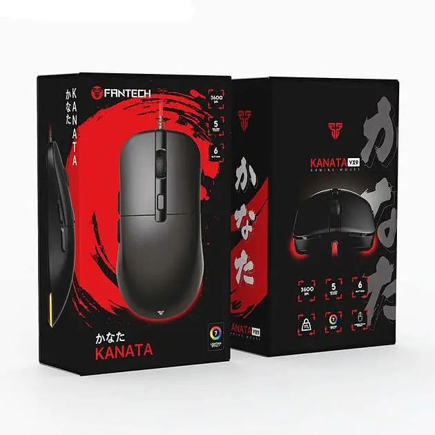 Ігрова комп'ютерна миша Fantech VX9 Kanata USB RGB 400-3600 DPI 30IPS Black - фото 8