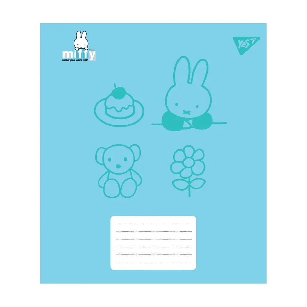 Зошит Yes Miffy Bunny А5 12 аркушів лінія (767618), в асортименті - фото 4