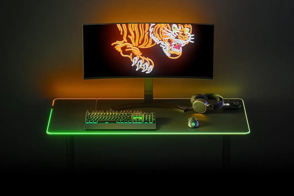Ігрова поверхня SteelSeries QcK Prism Cloth 3XL ETAIL RGB 1200x590x4мм (63512) - фото 3