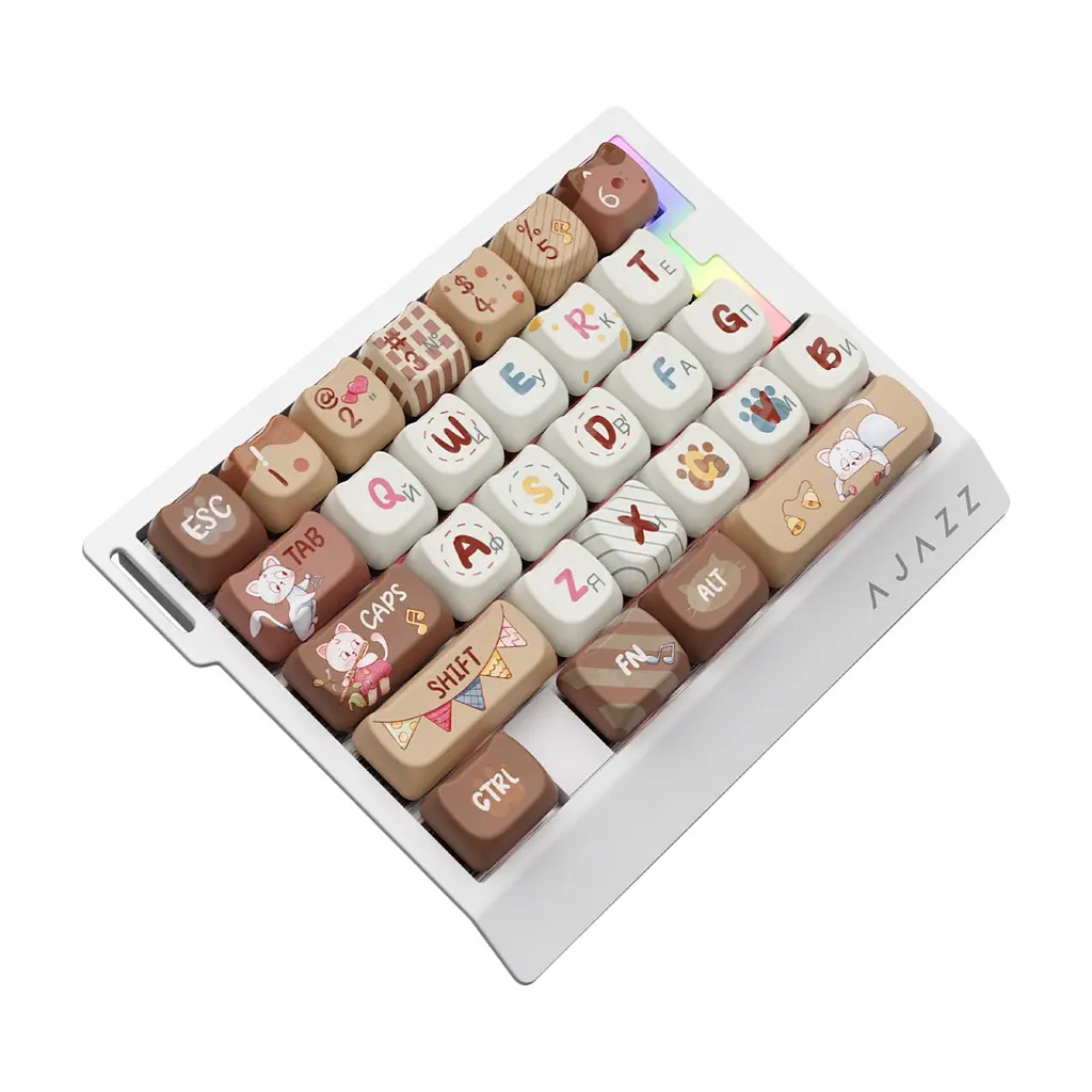 Клавіатура Ajazz AK029 Meow Magnetic Switch USB UA Beige (AK029-M-Y) - фото 6