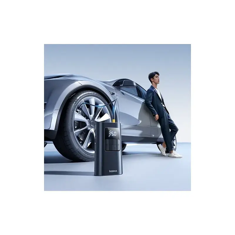 Автомобільний насос Baseus PrimeTrip VA1 Wired and Wireless 2-in-1 Tire Inflator Cosmic Black C11169001121-00 - фото 6