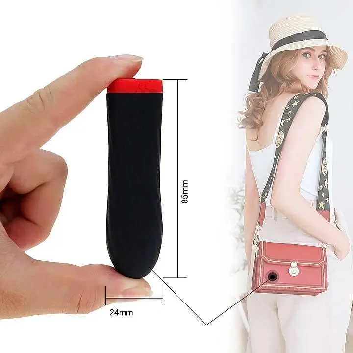Міні-вібратор «Rechargeable Silicone Touch» 10 режимів вібрації чорний K0984-1 - фото 7