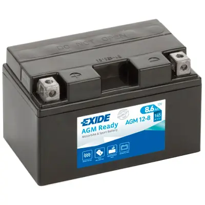 Акумулятор автомобільний EXIDE Ready AGM 8.6Ah (+/-) (145EN) (AGM12-8) - фото 2