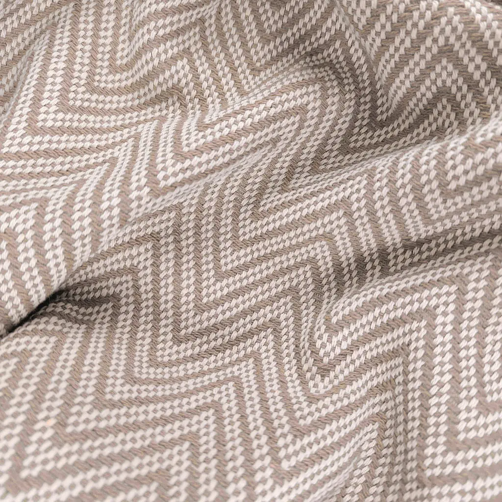 Плед хлопковый Cosas ZIGZAG CS2 180х230 см бежевый (Plaid_Zigzag_03Magnolia_180x230) - фото 5