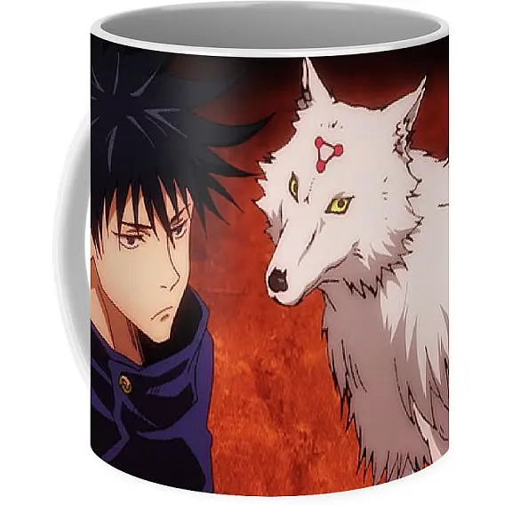 Кухоль GeekLand Магічна Битва Jujutsu Kaisen Megumi з вовком JK.02.11 330 мл  - фото 3
