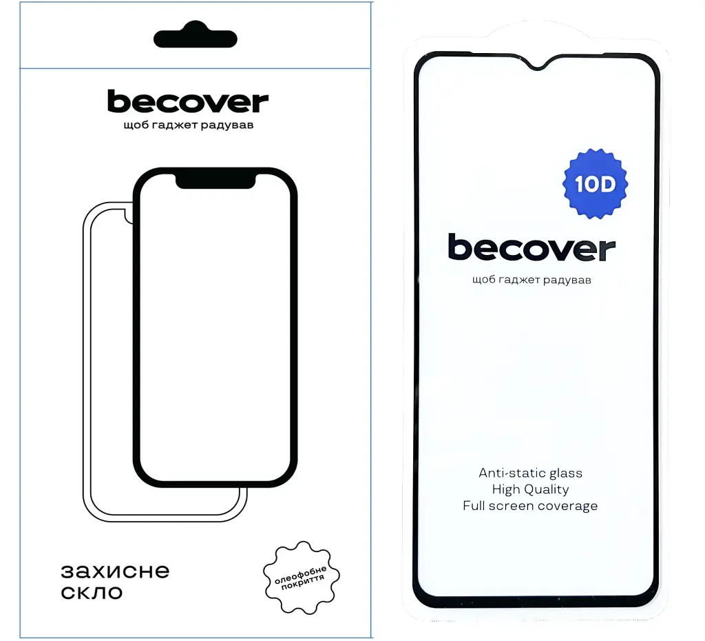 Скло захисне BeCover Honor X6a 10D Black (711333) - фото 2