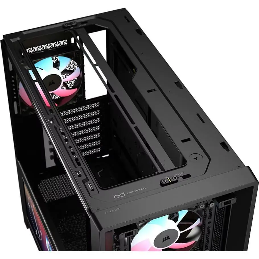 Корпус Corsair FRAME 4000D LCD RS ARGB Tempered Glass без БП Black (CC-9011326-WW) - фото 8