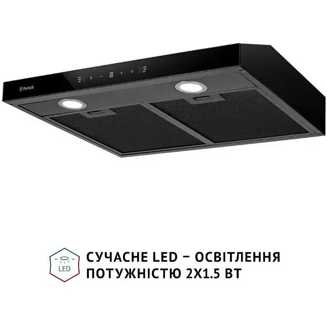 Витяжка Perfelli RINCI 6CWB Nero пласка - фото 3