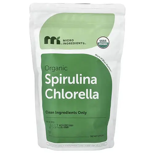 Спіруліна Organic Spirulina Chlorella 720 Tablets Micro Ingredients vit0004890