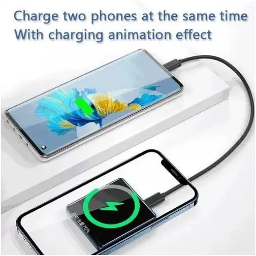 Магнітний акумулятор зовнішній Grand MagSafe wireless power bank JYD-PB14 5000mAh - фото 9