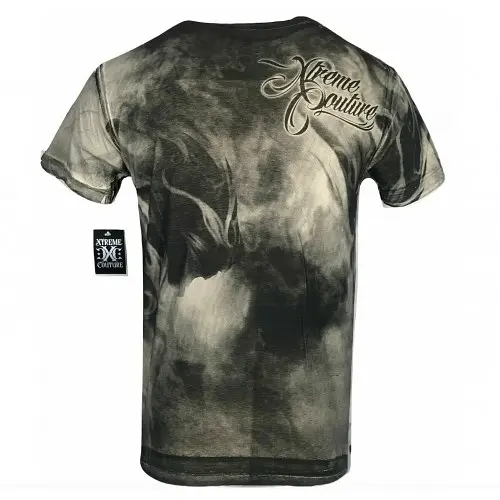 Футболка Xtreme Couture by Affliction Men T-Shirt Dark Horse Skull Tattoo Biker 3XL - фото 4