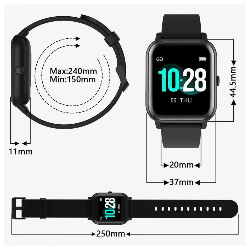 Смарт-часы Blackview R30 Black (6931548315063) - фото 8