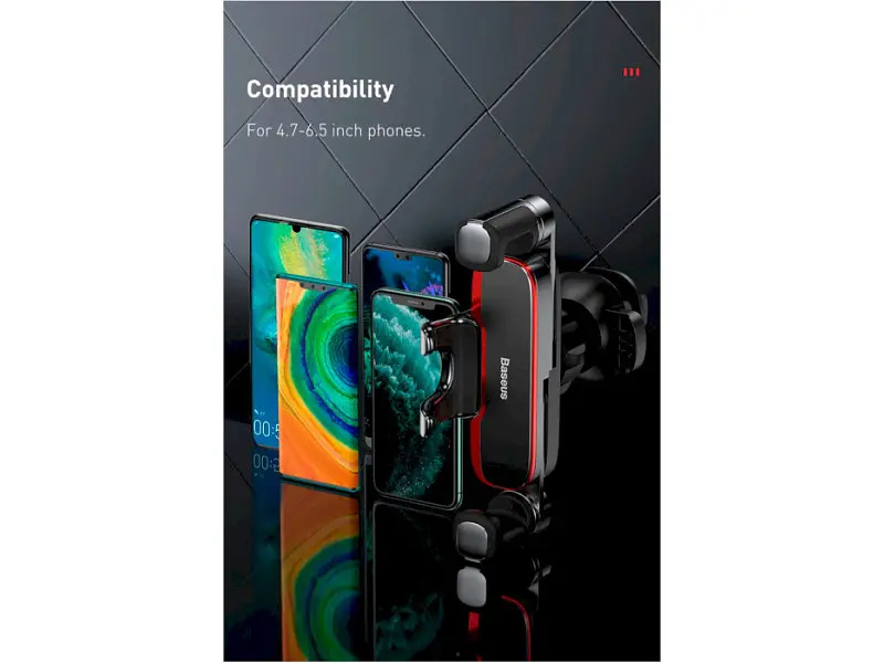 Автомобільний тримач для смартфона BASEUS Mr Hui Gravity (SUYL-HU01) - фото 7