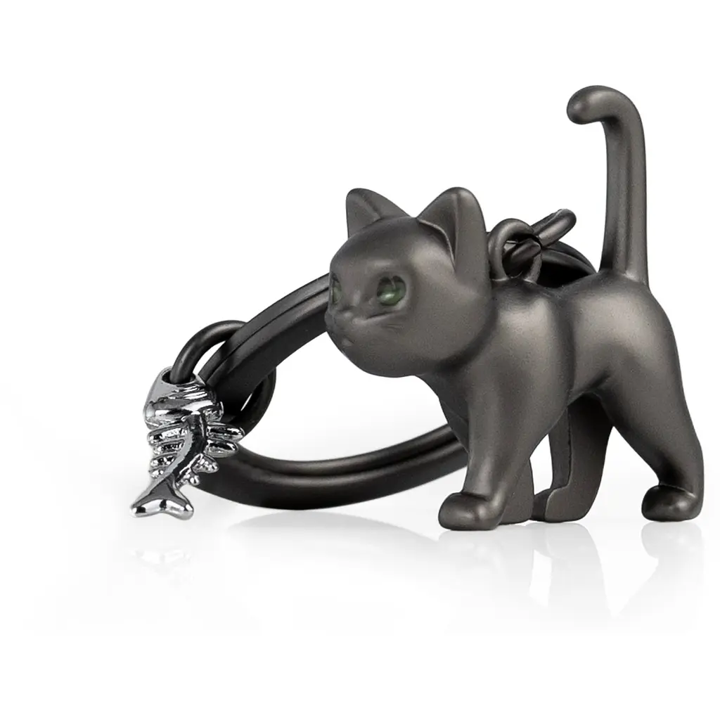 Брелок Metalmorphose Black cat theme with fish bone charm (8000020806899) - фото 4