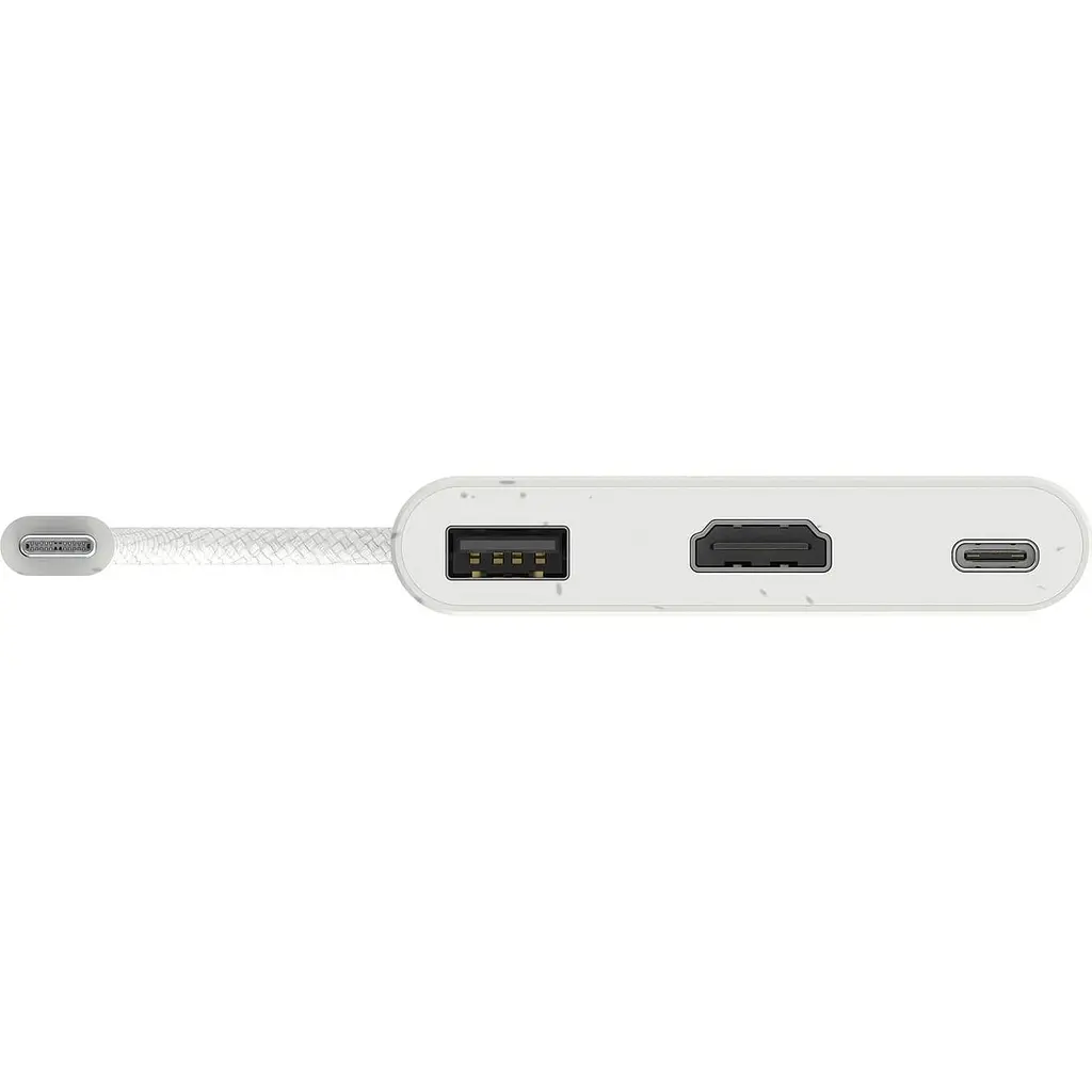 Багатопортовий мультиадаптер J5create JCA379EW-N, USB Type-C 3-в-1 білий - фото 3