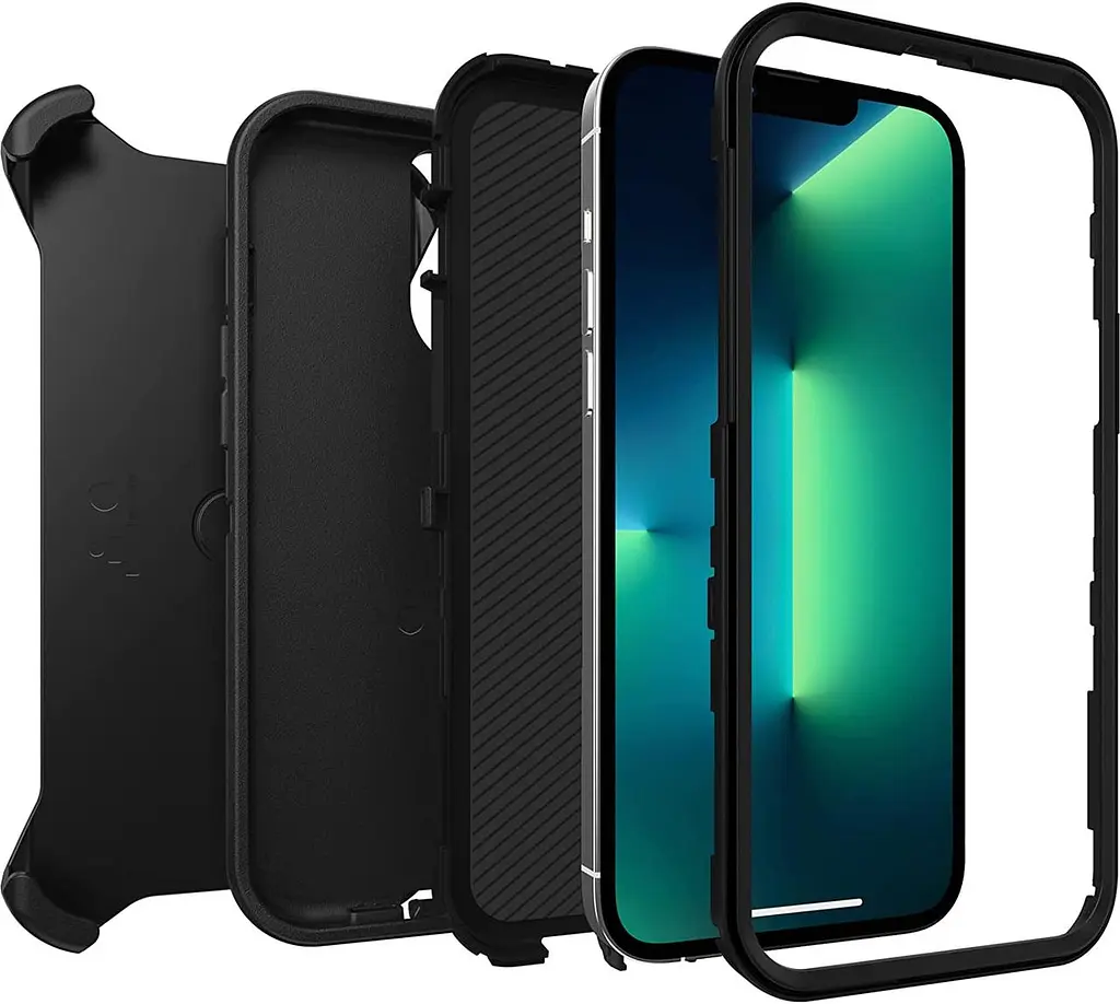 Чохол протиударний з кліпсою OtterBox Defender 77-84218 для iPhone 13 Pro (6.1") Black - фото 2