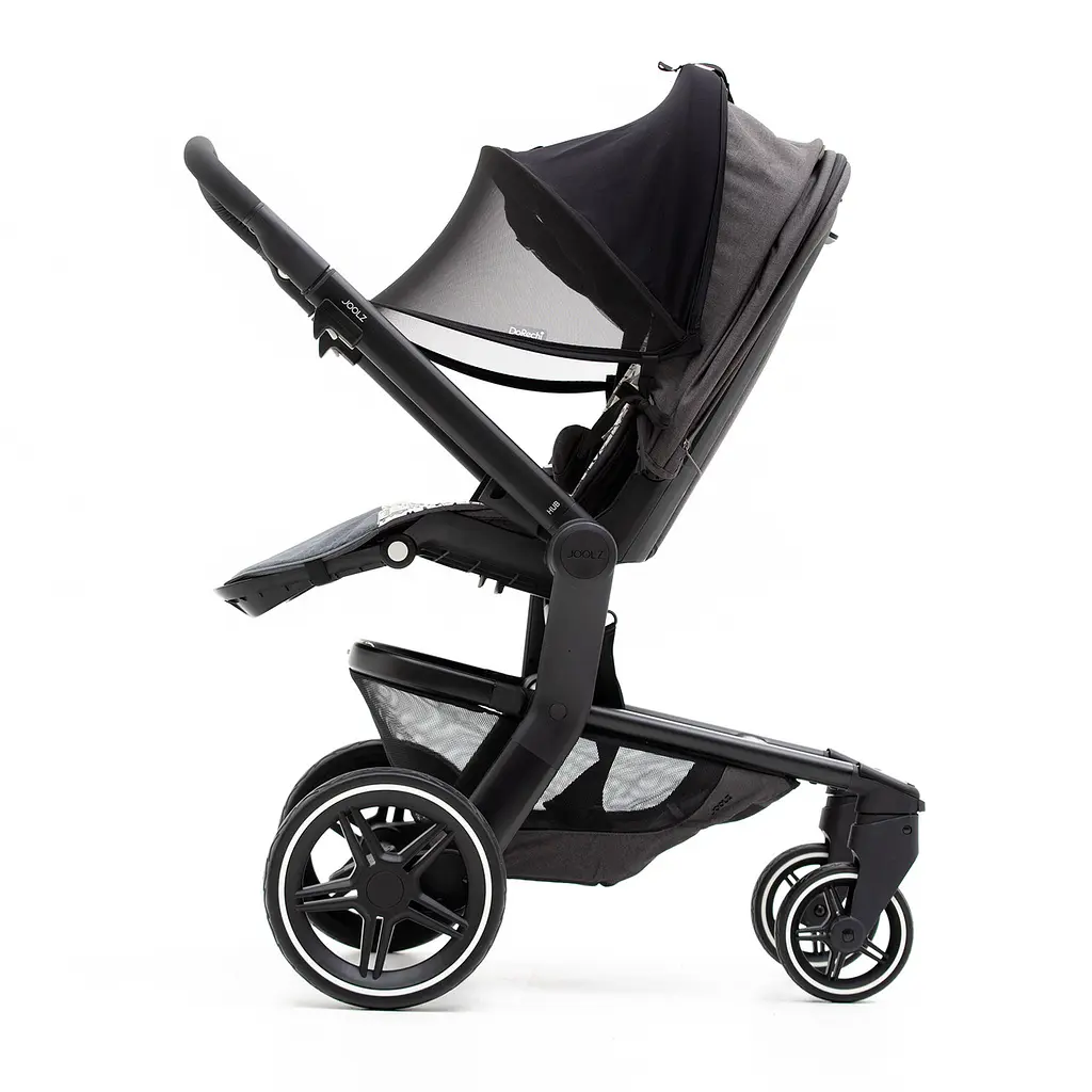 Козырек двойной 2в1 солнцезащитный с сеткой на коляску, автокресло Must Have Shade DoRechi Черный - фото 3