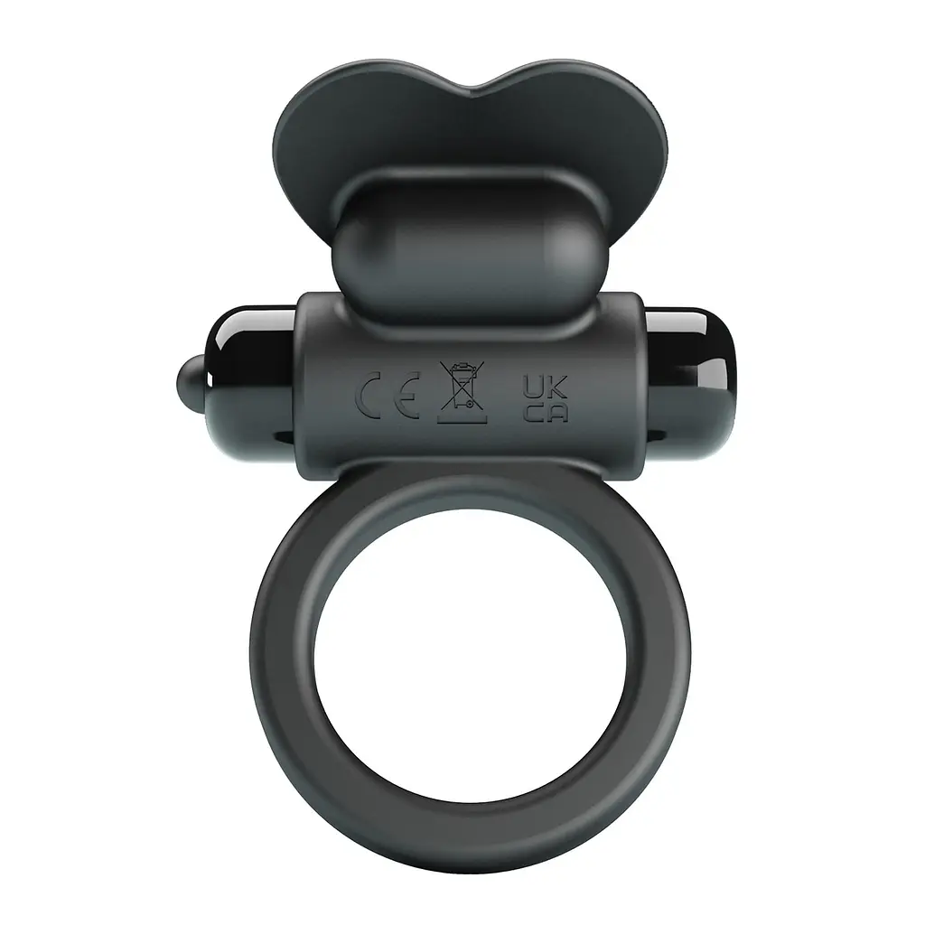 Віброкільце Pretty Love Vibrant Penis Ring Debonaire 8.5 см чорний - фото 4