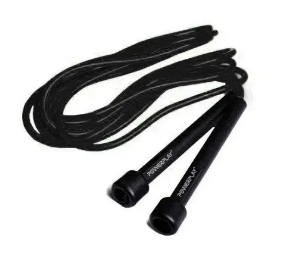 Скакалка PowerPlay 4201 Basic Jump Rope Чорна 2,8 м (PP_4201_Black) - фото 2