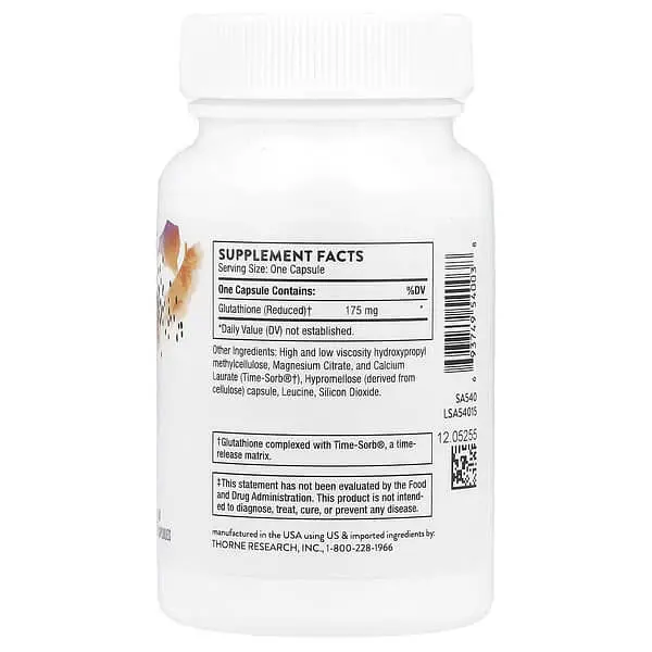 Глутатион Glutathione-SR 60 капсул Thorne vit0006146 - фото 2