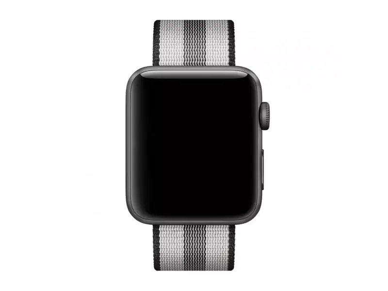 Ремінець Apple Black Stripe Woven Nylon Band (MQVR2) для Watch 44/45/46/49 mm - фото 2