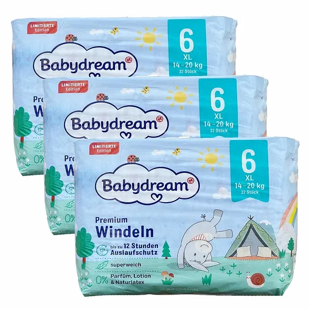 Підгузки Babydream Premium 6 (14-20) кг 96 шт