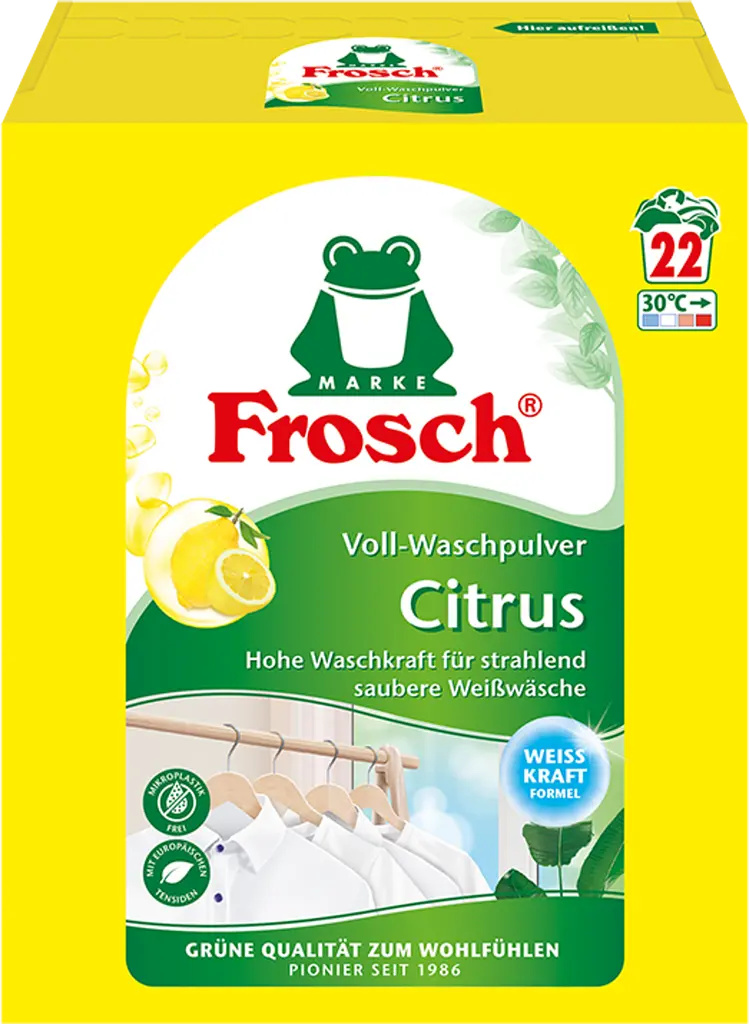 Пральний порошок Frosch Цитрус 1,45 кг