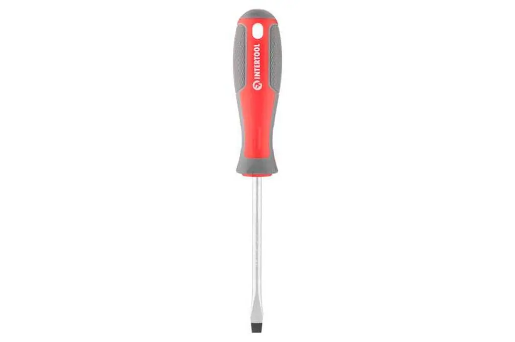 Отвертка плоская шлицевая Intertool SL6 x 100 мм Pro VT-3310 - фото 3