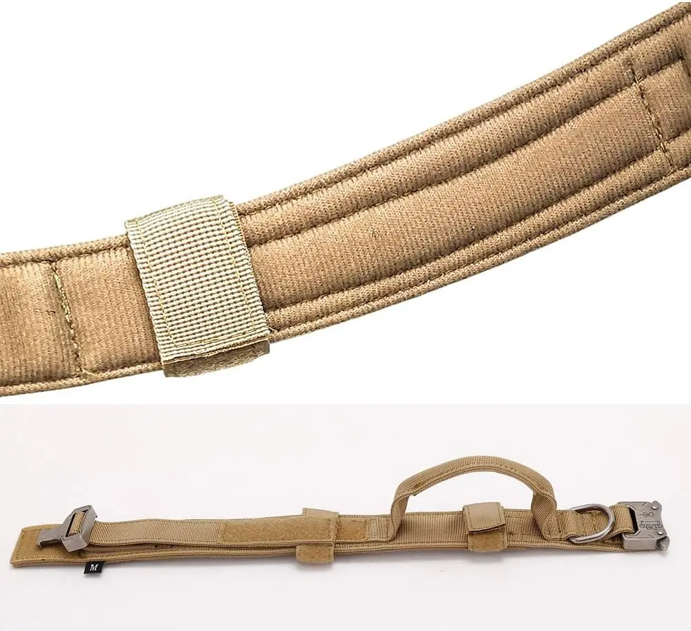 Нашийник для собак Harness, нейлоновий з металевою пряжкою-фастекс Коричневий, XL - фото 5