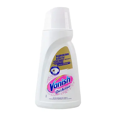 Засіб для виведення плям Vanish Oxi Action White для білих тканин 1 л