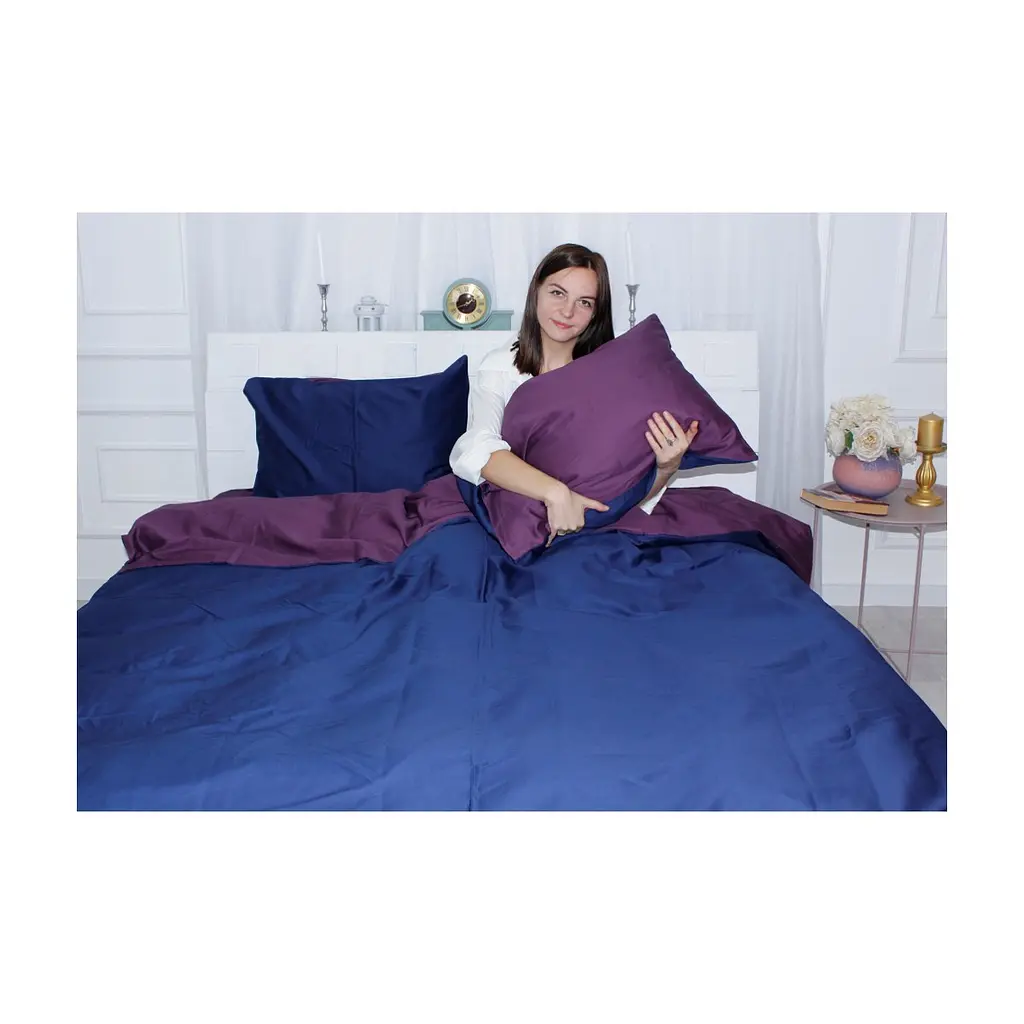 Постільна білизна MirSon King Size Сатин Premium 3220+4052 Orchid 220х240 (2200001169708) - фото 2