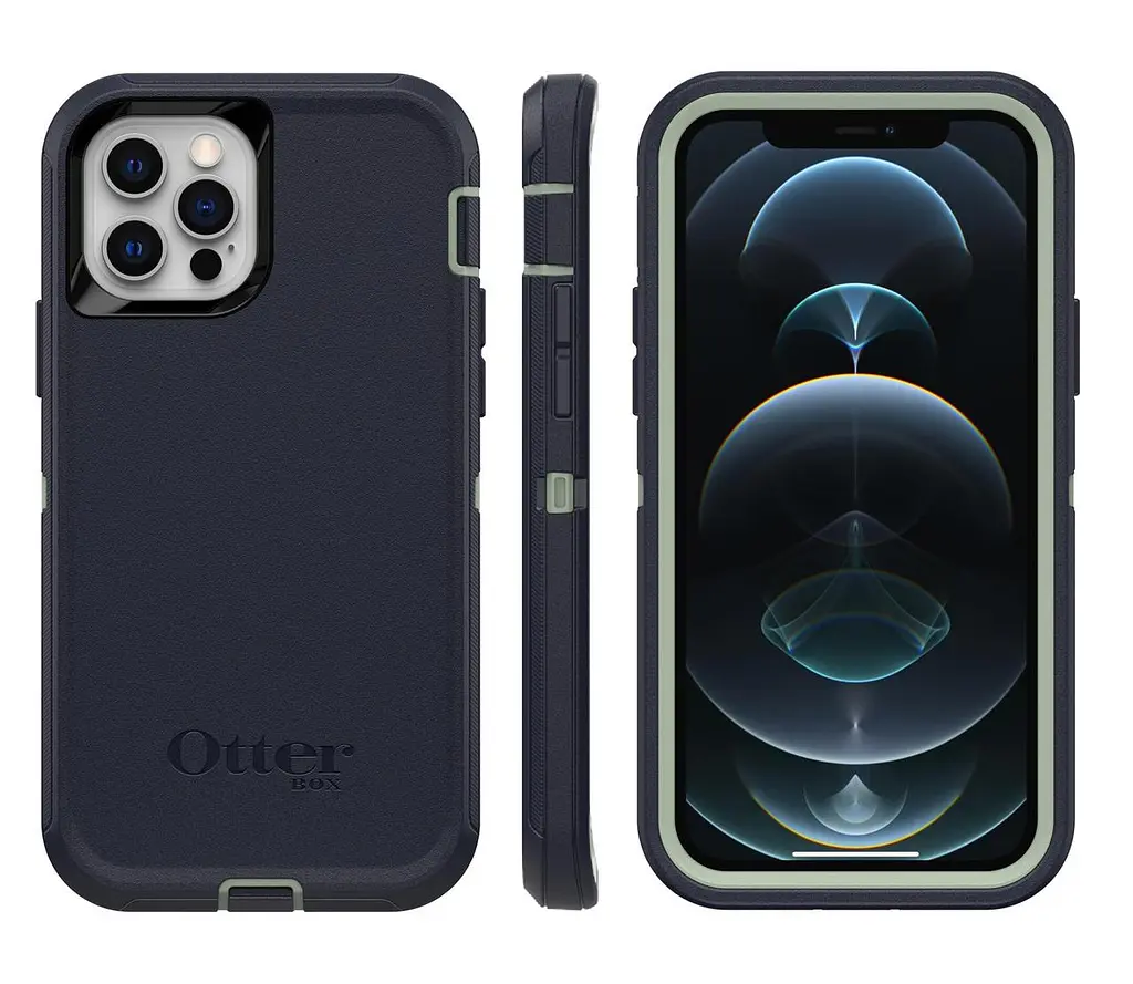 Чохол протиударний з кліпсою OtterBox Defender 77-65402 для iPhone 12/12 Pro (6.1") Blue - фото 3