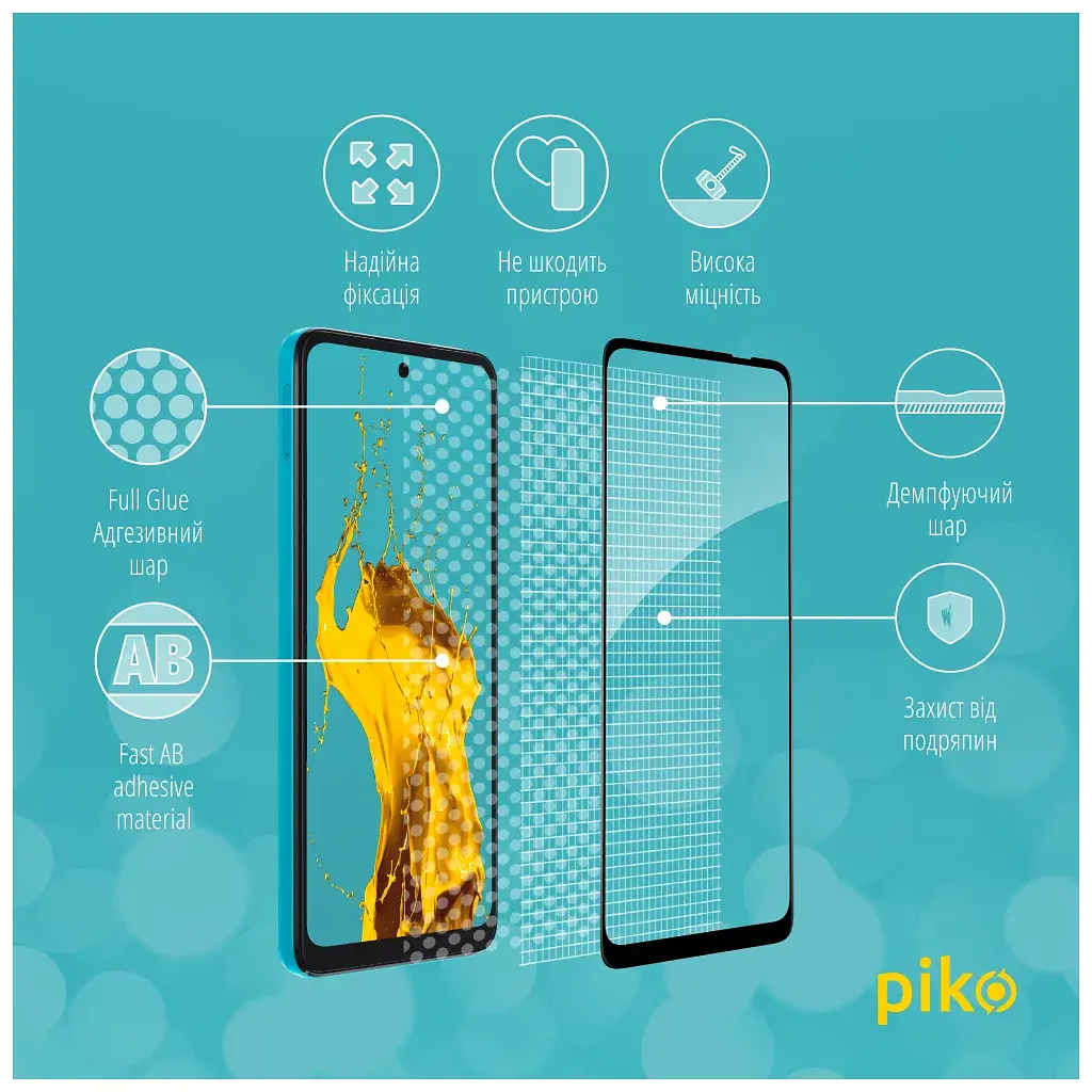 Скло захисне Piko Full Glue MOTO G22 (1283126542169) - фото 3