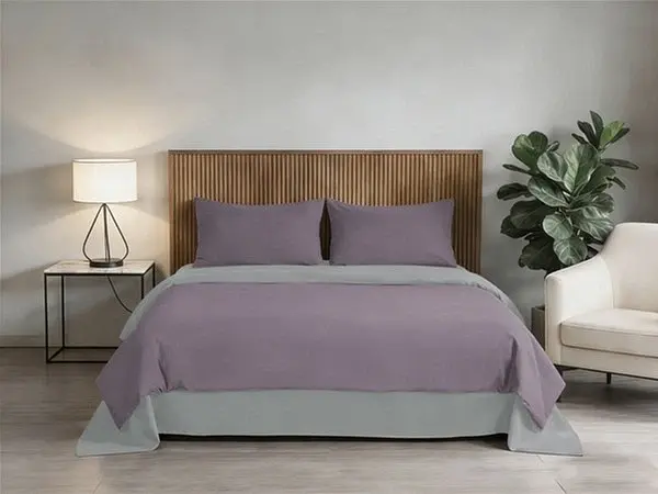 Комплект постельного белья Soho полуторный Puprle/Light gray 150х200 см (PATTERN 24-S) - фото 2