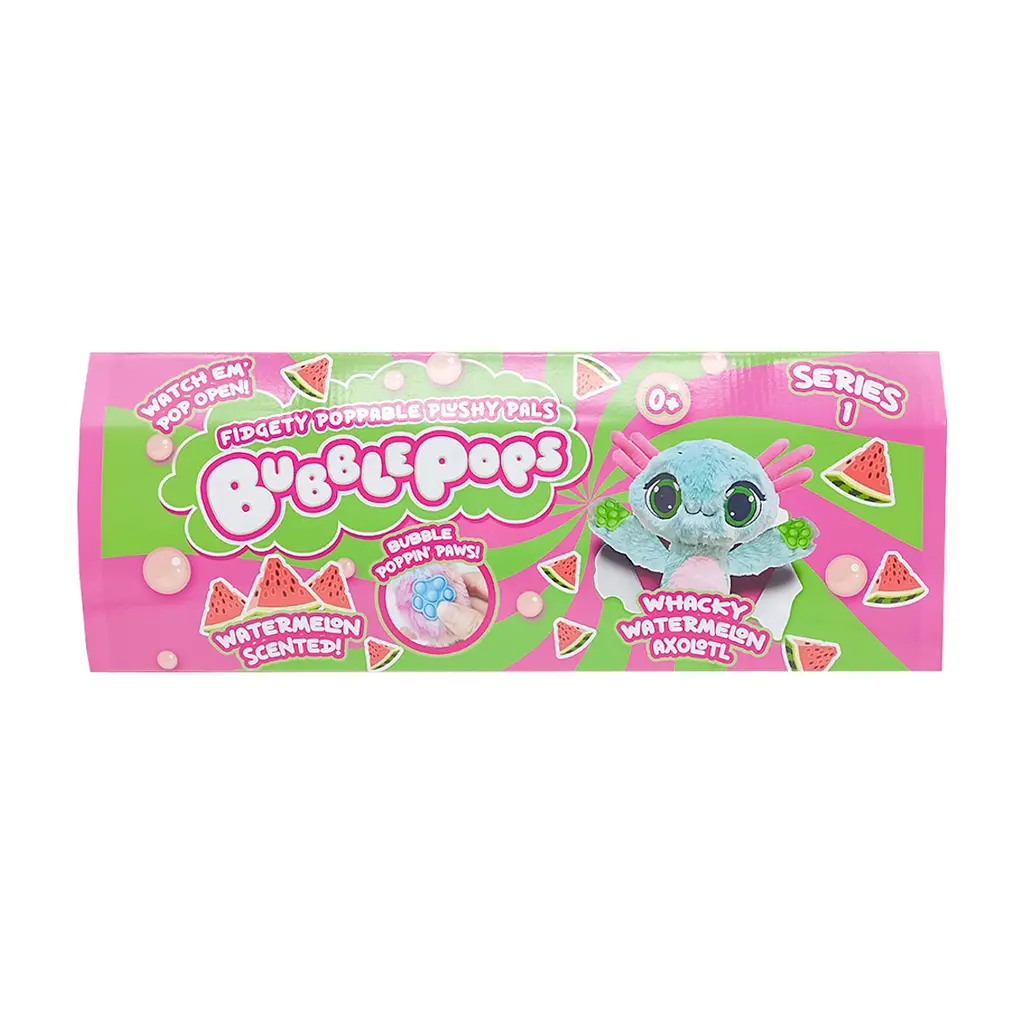 Мягкая игрушка Bubble Pops Арбузный аксолотль 34 см (2312004/9) - фото 4