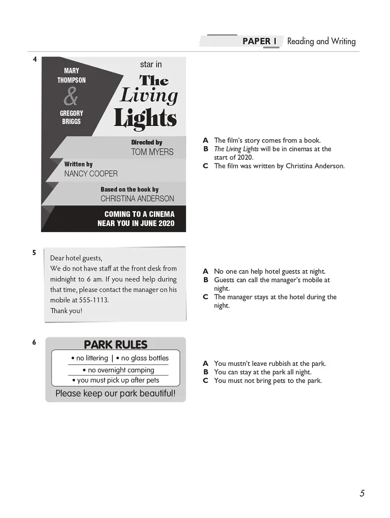Practice Tests A2 Key. Student's Book - фото 4