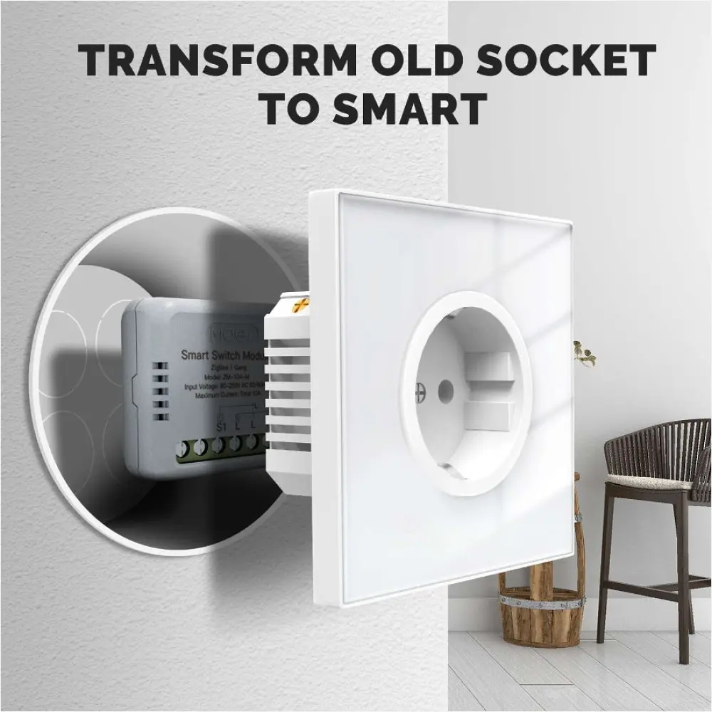 Реле Zigbee Moes ZM-104B-M Tuya Smart Switch 2ch 10 А двоканальне - фото 6