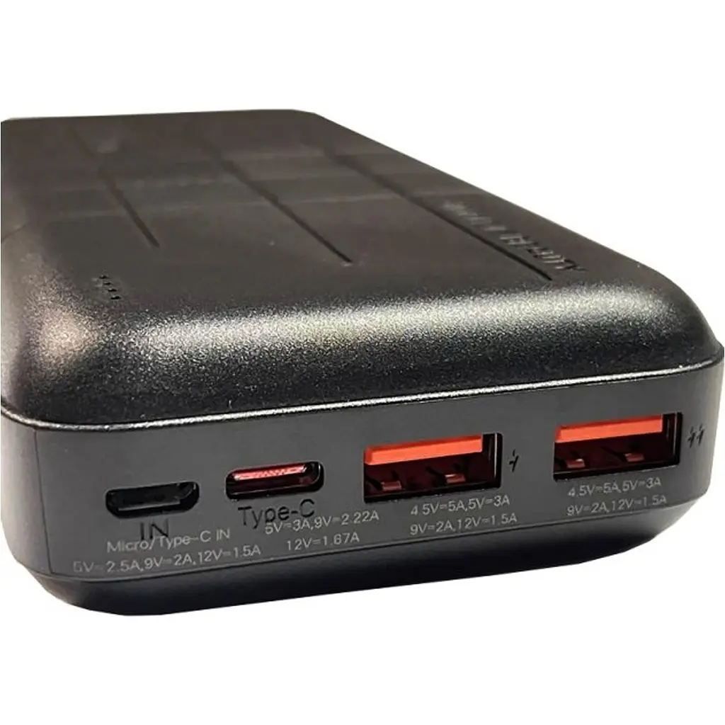 Внешний аккумулятор XO PR188 20000mAh 22.5W Black [123249] - фото 2