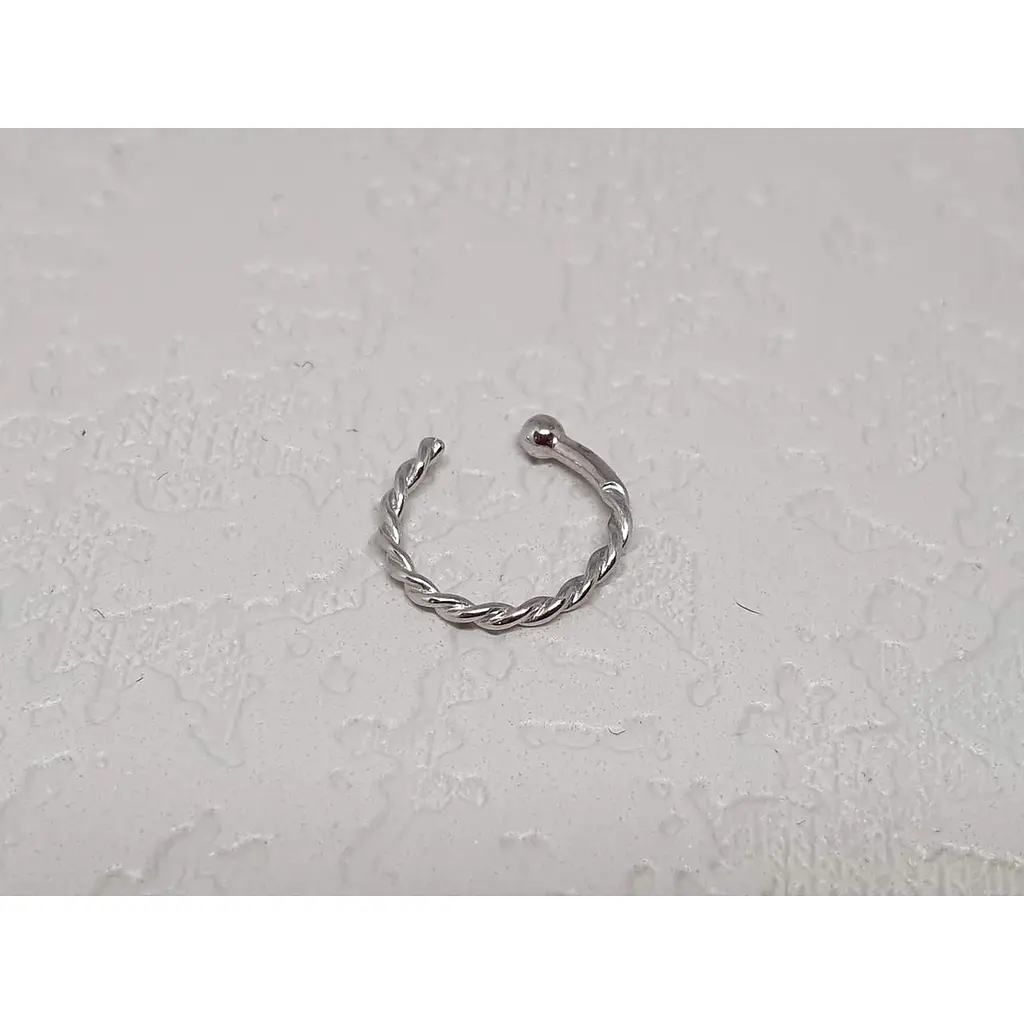 Серебряная серьга-пирсинг в нос Dear. 1056С - фото 2