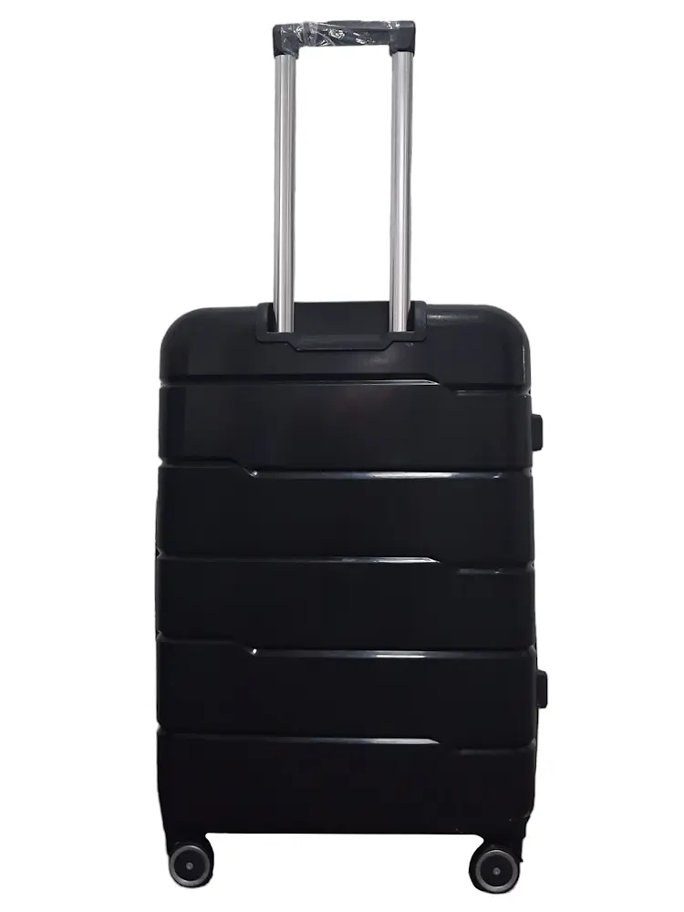 Валіза середня M+ з поліпропілену Milano bag 0305 84л Чорна - фото 3